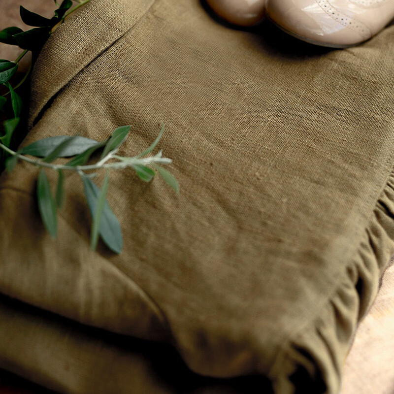 Retro jesenski novi kaput od pamuka i lana za djevojčice Dječje mori široke jakne s naboranim ovratnikom za lutke s dugim rukavima TZ177