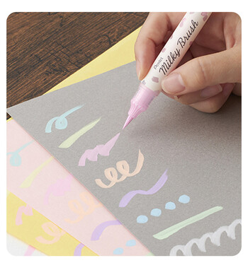 1 τμχ Άφιξη Νέου χρώματος Ιαπωνία Pentel Milky Brush Soft Nib Butterfly Science Brush DIY Card Pen