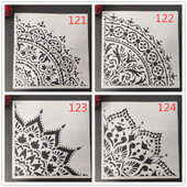 30 * 30cm isetegemine käsitöö 1/4 mandala kompassi vorm šabloonide värvimiseks templiga fotoalbum reljeefne paberkaart puidule, riidest sein