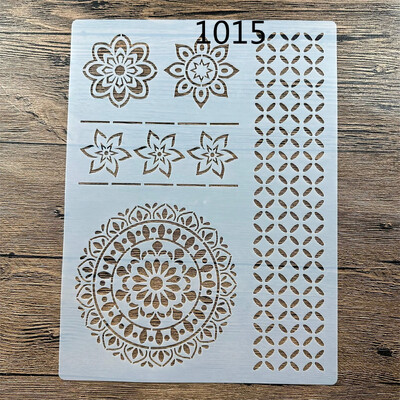 A4 29 *21cm DIY retro uzorci Šablone Zidne slike Spomenar Bojanje Reljefni album Ukrasni papir Kartice Predložak zid