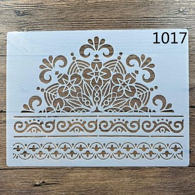 A4 29 *21cm DIY retro uzorci Šablone Zidne slike Spomenar Bojanje Reljefni album Ukrasni papir Kartice Predložak zid