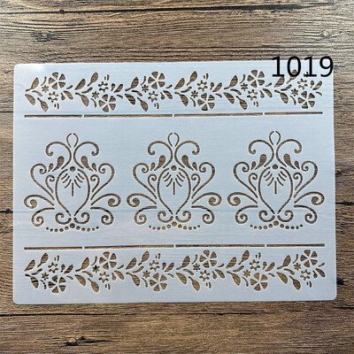 A4 29 *21cm DIY retro uzorci Šablone Zidne slike Spomenar Bojanje Reljefni album Ukrasni papir Kartice Predložak zid