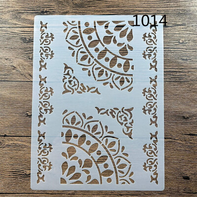 A4 29 *21cm DIY retro uzorci Šablone Zidne slike Spomenar Bojanje Reljefni album Ukrasni papir Kartice Predložak zid