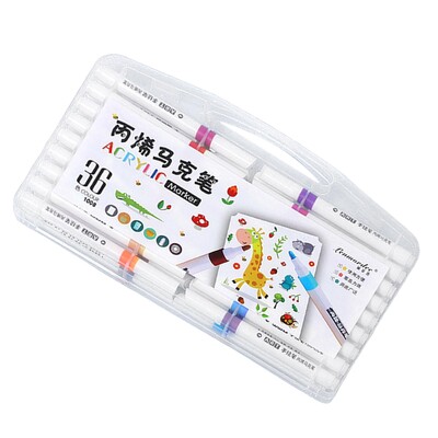 Akrüülvärvipliiatsid veekindlad kunstnikud maalivad kiiresti kuivavad värvimarkerid joonistusmarkerid lõuendile metallist kruusi puidust kunstiprojekti