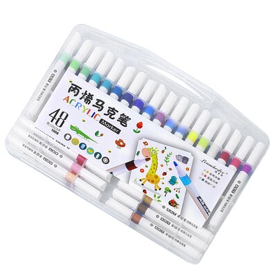 Akrüülvärvipliiatsid veekindlad kunstnikud maalivad kiiresti kuivavad värvimarkerid joonistusmarkerid lõuendile metallist kruusi puidust kunstiprojekti