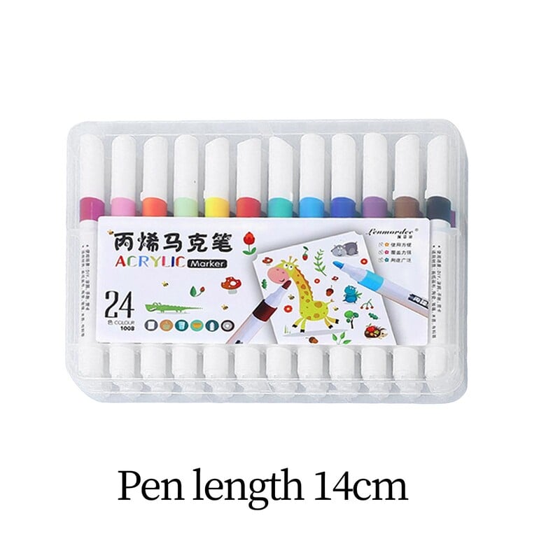 Akrüülvärvipliiatsid veekindlad kunstnikud maalivad kiiresti kuivavad värvimarkerid joonistusmarkerid lõuendile metallist kruusi puidust kunstiprojekti