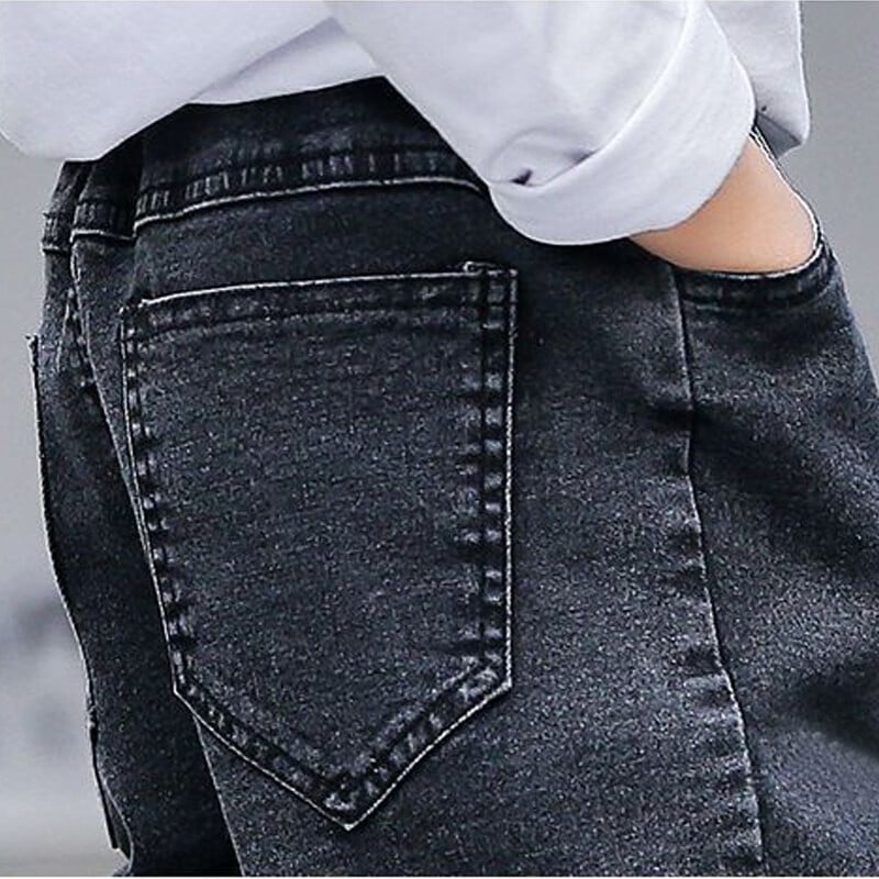 DIIMUU Copii Bebeluși Băieți Haine Jeans Moda Pantaloni Denim Pantaloni 5-11 ani Îmbrăcăminte pentru copii Pantaloni pentru copii mici