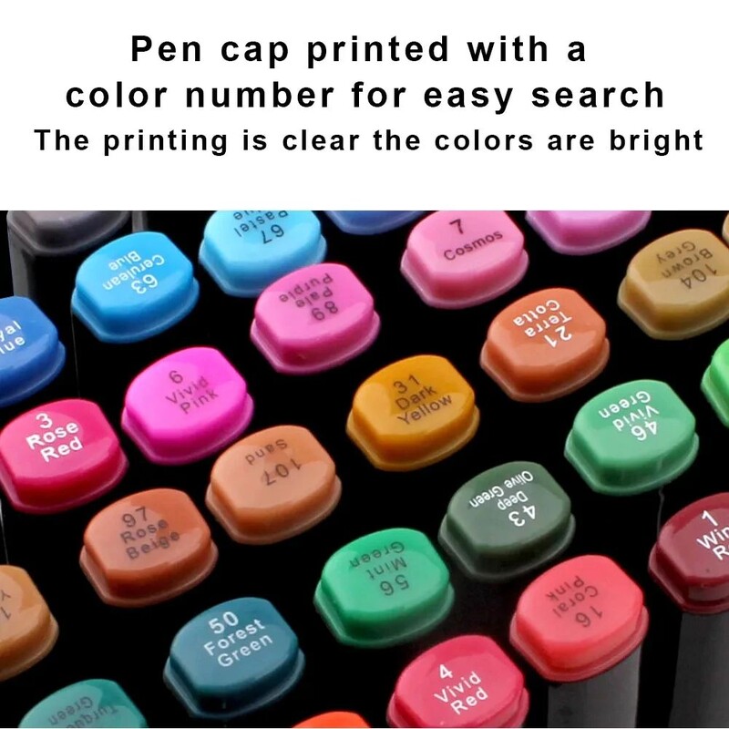 80 farieb fixačné pero skica umelecké maliarske pero s dvojitým koncom Plumones Posca Marcadores Colores Rotuladores umelecké potreby