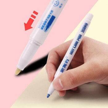 8/12 Colors Double Lines Marker Pen Creative Contour Drawing Pens Colored highlighter Χαριτωμένα στυλό φθορισμού Σχολική προμήθεια