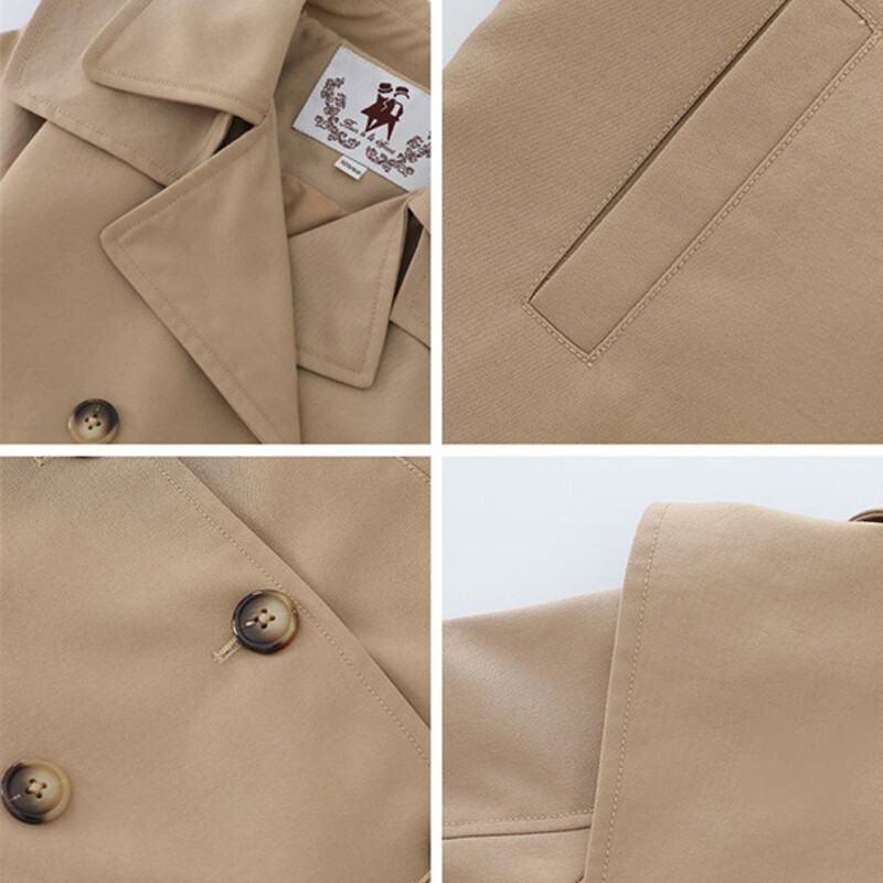 Moodsad tüdrukute ülerõivad, 2023, uued pikkade varrukatega tuulepluus, lasteriided, sügisene paksemad soojad rõivad, 4–12-aastaste teismeliste tüdrukute mantlid