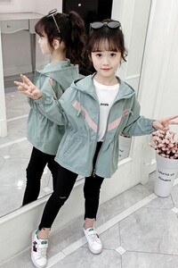 Φθινοπωρινά πανωφόρια για κορίτσια Casual ανεμοδαρμένα 2019 Άνοιξη Νέα Παιδική Μόδα Ανεμοδράστη Μπουφάν Παιδικά Ενδύματα Καμπαρντίνα Πανωφόρι B237