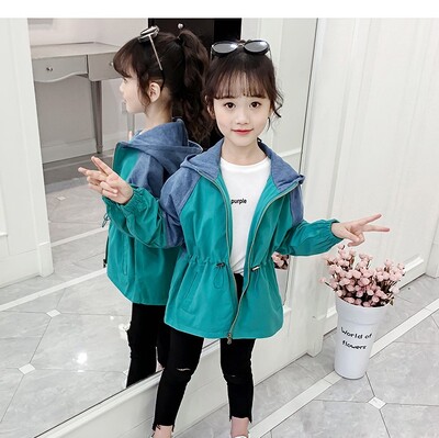 Φθινοπωρινά πανωφόρια για κορίτσια Casual ανεμοδαρμένα 2019 Άνοιξη Νέα Παιδική Μόδα Ανεμοδράστη Μπουφάν Παιδικά Ενδύματα Καμπαρντίνα Πανωφόρι B237