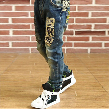 IEENS 5-13Y Boys Slim Straight Jeans Παιδικό Τζιν Μακρύ Παντελόνι Άνοιξη Φθινόπωρο Φορέστε Παιδικά Casual Παντελόνια