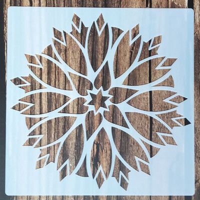 1tk 20*20Cm Wings šabloon mööbli jaoks Seinte värvimine Dekoratsioon Kihistamine Plastik DIY Värvimine Reljeef väljalõigete albumi šabloonid