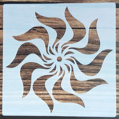 1tk 20*20Cm Wings šabloon mööbli jaoks Seinte värvimine Dekoratsioon Kihistamine Plastik DIY Värvimine Reljeef väljalõigete albumi šabloonid