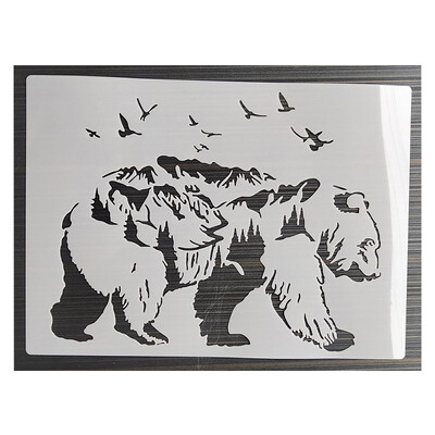 1 бр. 21*29 см Крило Кръст Направи си сам шаблони за наслояване Стенни картини Лесикони Оцветяване Релефен албум Декоративна картичка Шаблон 1