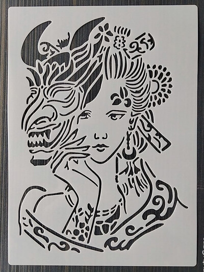 1 бр. 21*29 см Крило Кръст Направи си сам шаблони за наслояване Стенни картини Лесикони Оцветяване Релефен албум Декоративна картичка Шаблон 1