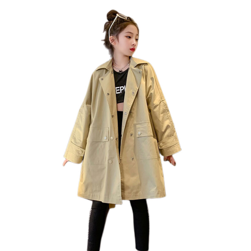 Palton pentru fete Jachetă împotriva vântului Îmbrăcăminte din bumbac 2023 Litere Primăvară Toamnă În aer liber Copii Îmbrăcăminte pentru copii rezistentă la vânt