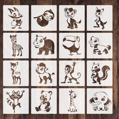 Γελοιογραφία Ζέβρα Ζέβρα Ζώο στένσιλ DIY Layering τοίχου Scrapbooking χρωματισμός ανάγλυφο άλμπουμ Διακόσμηση χάρτινη κάρτα Πρότυπο ζωγραφικής