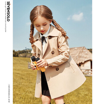 2023 Spring Girls Trench Coat Παιδικό Ανεμοδαρείο Κορεατικό Manteau Fille Εφηβικό Παιδικό Παλτό Φθινοπωρινό Big Girls Jacket