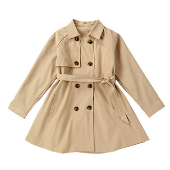 2023 Spring Girls Trench Coat Παιδικό Ανεμοδαρείο Κορεατικό Manteau Fille Εφηβικό Παιδικό Παλτό Φθινοπωρινό Big Girls Jacket