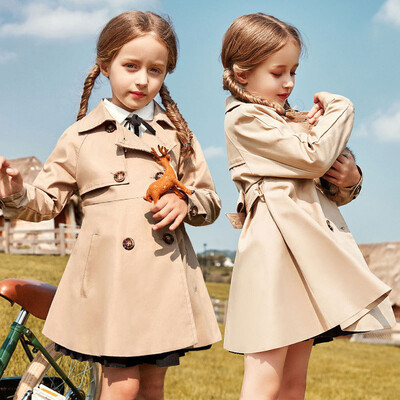 2023 Spring Girls Trench Coat Παιδικό Ανεμοδαρείο Κορεατικό Manteau Fille Εφηβικό Παιδικό Παλτό Φθινοπωρινό Big Girls Jacket