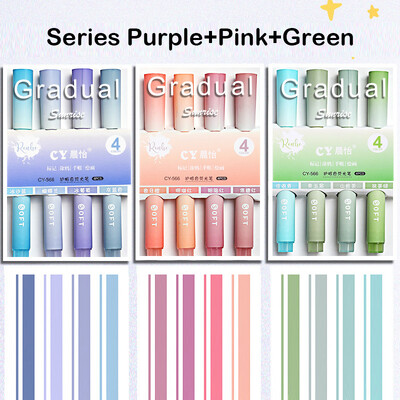 12/6 tk pastelsete värvide esiletõstja Kawaii kirjatarvete värvimarker õpilaste marker esiletõstja kirjatarvete koolitarbed