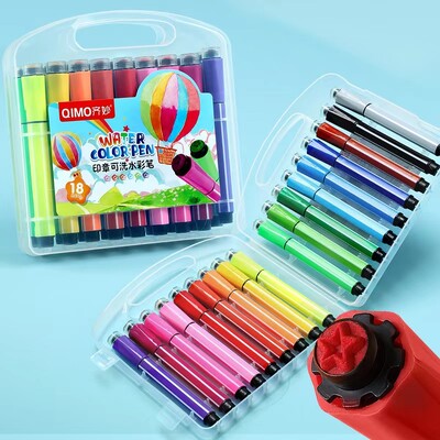 18.12.24.36 Värvid Pestavad akvarellvärvidega pliiatsid Mittetoksiline Fire Paint Seal Mark Pliiats Kid Draw DIY kunstitarvikutele