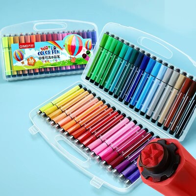 18.12.24.36 Värvid Pestavad akvarellvärvidega pliiatsid Mittetoksiline Fire Paint Seal Mark Pliiats Kid Draw DIY kunstitarvikutele