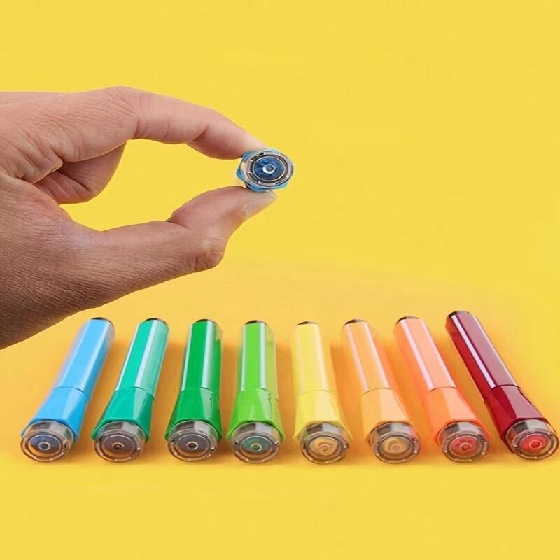 18.12.24.36 Värvid Pestavad akvarellvärvidega pliiatsid Mittetoksiline Fire Paint Seal Mark Pliiats Kid Draw DIY kunstitarvikutele