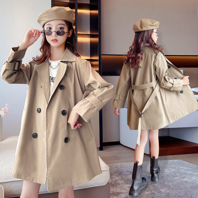 Tüdrukute jakid Tuuletõkkeriided Puuvillane 2023 Kardigan Kevad-sügis pontšo Väikelaste Tuulekindlad Lasteriided