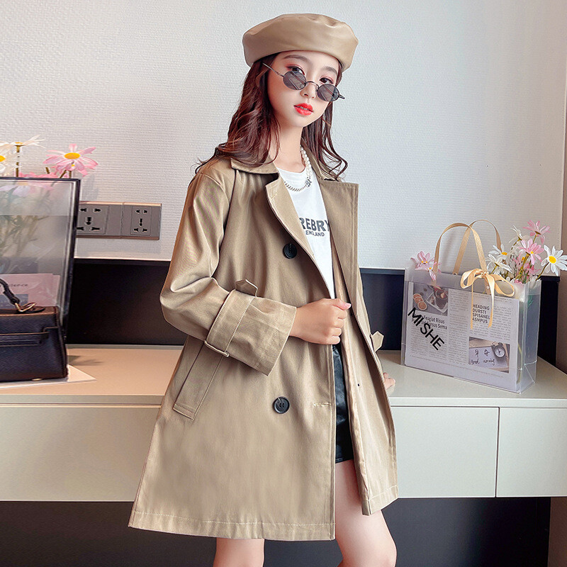 Tüdrukute jakid Tuuletõkkeriided Puuvillane 2023 Kardigan Kevad-sügis pontšo Väikelaste Tuulekindlad Lasteriided