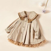 Ветробранно палто за момичета Палто Яке Връхно облекло 2024 Красиво пролетно есенно памучно училище На открито Тийнейджърско детско облекло