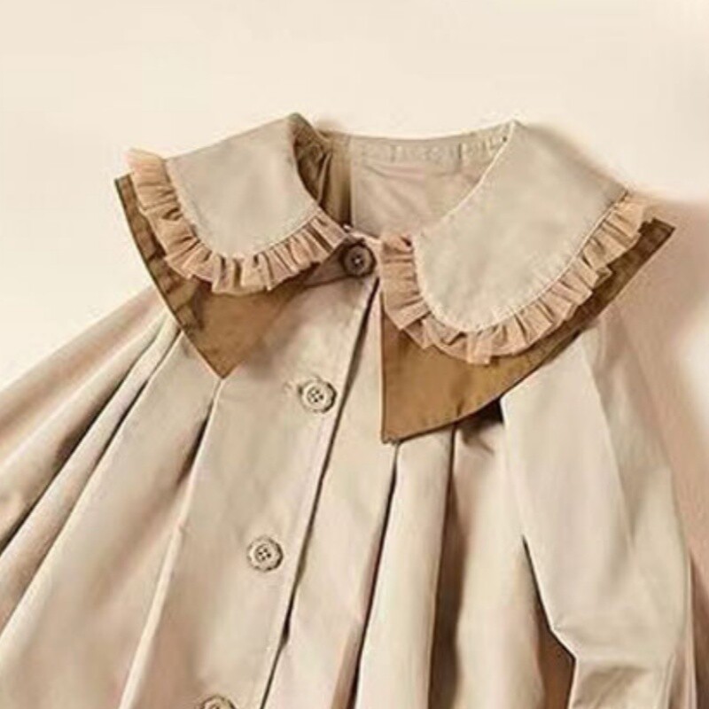 Ветробранно палто за момичета Палто Яке Връхно облекло 2024 Красиво пролетно есенно памучно училище На открито Тийнейджърско детско облекло