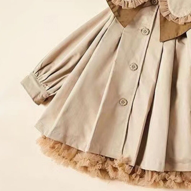 Ветробранно палто за момичета Палто Яке Връхно облекло 2024 Красиво пролетно есенно памучно училище На открито Тийнейджърско детско облекло