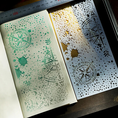 JIANWU Vintage κούφιο μοτίβο λουλουδιών Πλαστικό πρότυπο Βοήθημα ζωγραφικής Στένσιλ προτύπων για μαθητικές προμήθειες δημιουργικές DIY Χαρτικά