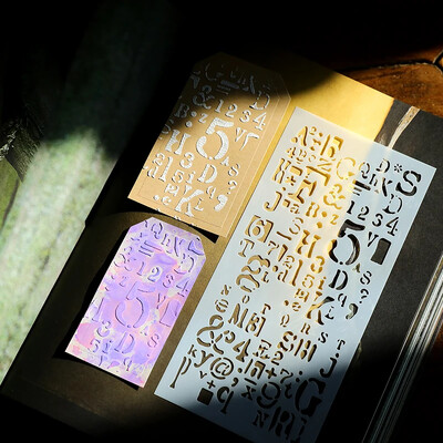 JIANWU Vintage κούφιο μοτίβο λουλουδιών Πλαστικό πρότυπο Βοήθημα ζωγραφικής Στένσιλ προτύπων για μαθητικές προμήθειες δημιουργικές DIY Χαρτικά