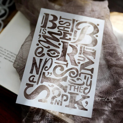 JIANWU Vintage κούφιο μοτίβο λουλουδιών Πλαστικό πρότυπο Βοήθημα ζωγραφικής Στένσιλ προτύπων για μαθητικές προμήθειες δημιουργικές DIY Χαρτικά