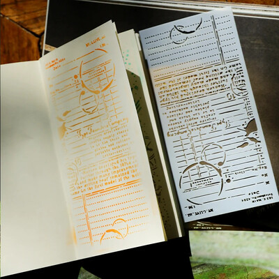 JIANWU Vintage κούφιο μοτίβο λουλουδιών Πλαστικό πρότυπο Βοήθημα ζωγραφικής Στένσιλ προτύπων για μαθητικές προμήθειες δημιουργικές DIY Χαρτικά