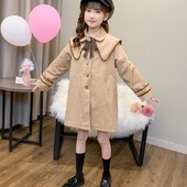 Tüdrukute jakid Tuuletõkkeriided Puuvillane 2023 Armas kevad-sügis pontšo Väikelaste Tuulekindlad Lasteriided