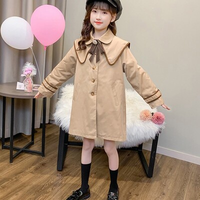 Tüdrukute jakid Tuuletõkkeriided Puuvillane 2023 Armas kevad-sügis pontšo Väikelaste Tuulekindlad Lasteriided