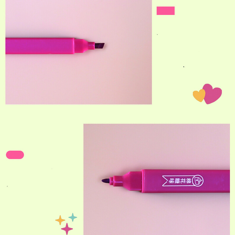 kawaii komplekt 6 tk magustoidu lillelõhnaline topeltotsaga markerpliiatsid Võtmemarker Pliiats Väärtuslikud kirjatarvete värvilised markerid