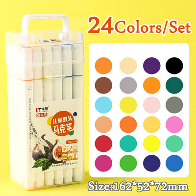 12/18/24/36/48 Χρώματα Μαρκαδόροι Σετ στυλό Manga Highlighter Κορεατικά επιστολόχαρτα Σχέδιο Σχολικά Είδη Τέχνης για Καλλιτέχνη