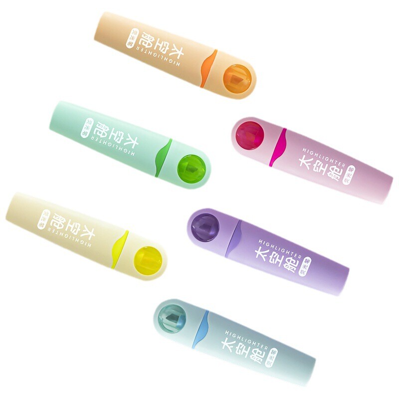 6 бр. Маркиращи маркери с естетичен връх на астронавт, пастелни цветове, сладки маркери, многоцветен маркер с мек връх на базата на Библията