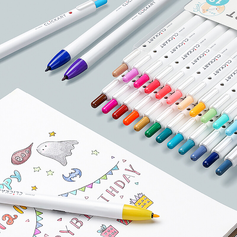 1 τεμ. Japan ZEBRA Clickart Push τύπου στυλό ακουαρέλας WYSS22 Anti-halo Dyeing Φοιτητής Λογαριασμός χεριού Ζωγραφική Χρώμα Αντι-ξηρό στυλό γάντζου