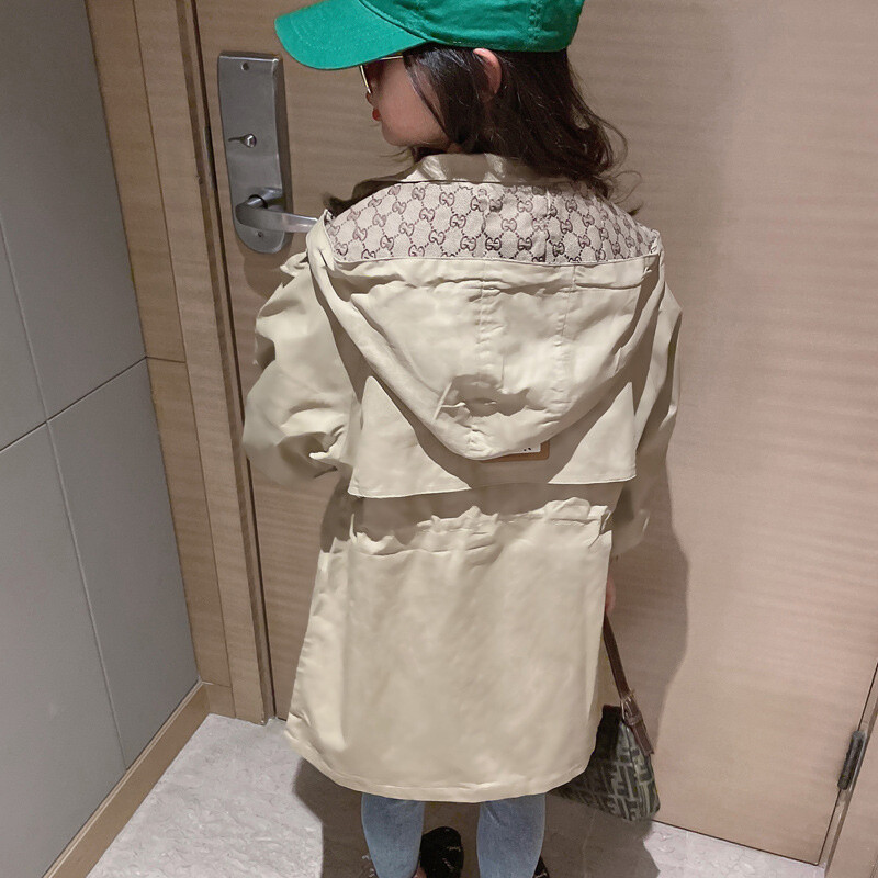 Jachetă pentru fete, jachetă antivânt, bumbac 2023, cu glugă, primăvară, toamnă, de înaltă calitate, pentru copii, îmbrăcăminte pentru copii.