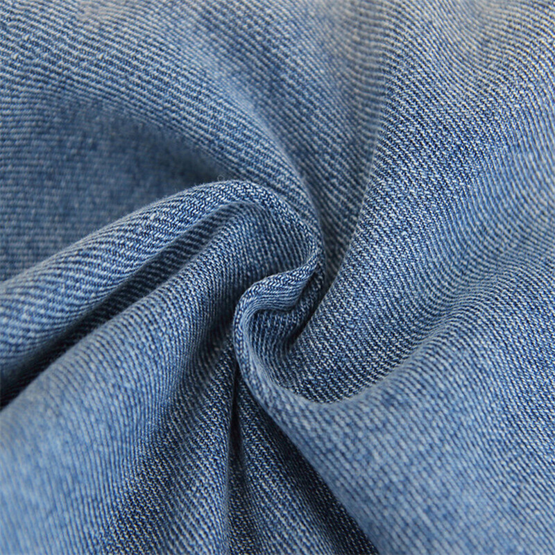 Băieți de primăvară și toamnă 2024, la modă, casual, respirabil, elastic, cu imprimeu alb, blugi și pantaloni