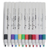 12 tk Laste veebaasil akrüül markerpliiats Pehme otsaga värviline pliiats kunstimaalimiseks Veekindel Graffiti Pliiatsi komplekt Markerpliiats