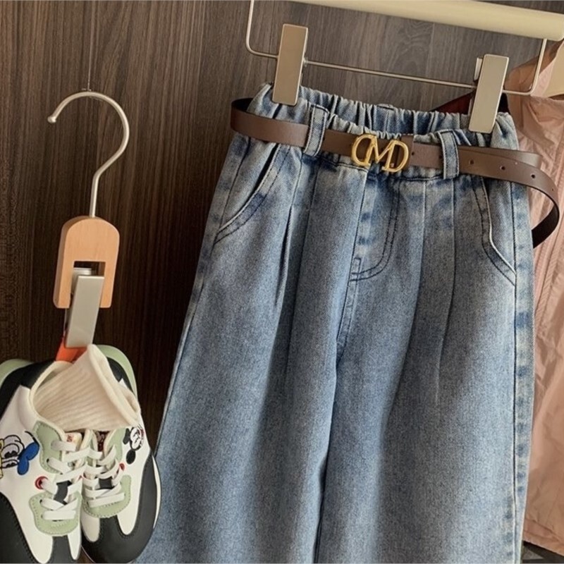 Mood Beebi Tüdruk Poiss Laiad Jalad Teksapüksid Kevad Sügis Imikud Väikelapsed Lapsed Avarad teksapüksid Beebiriided 1-10Y