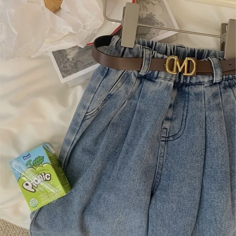 Mood Beebi Tüdruk Poiss Laiad Jalad Teksapüksid Kevad Sügis Imikud Väikelapsed Lapsed Avarad teksapüksid Beebiriided 1-10Y